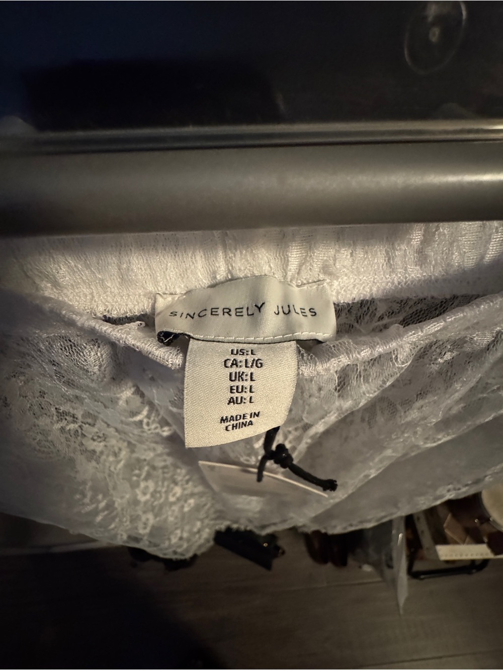 Sincerely Jules White Lace Maxi Skirt - Sheer Overlay - Picture 2 of 5